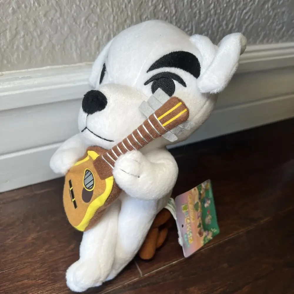 Nintendo RARE K.K. Slider plush 8.5” Guitar Sitting On Stool NEW Japan 2005